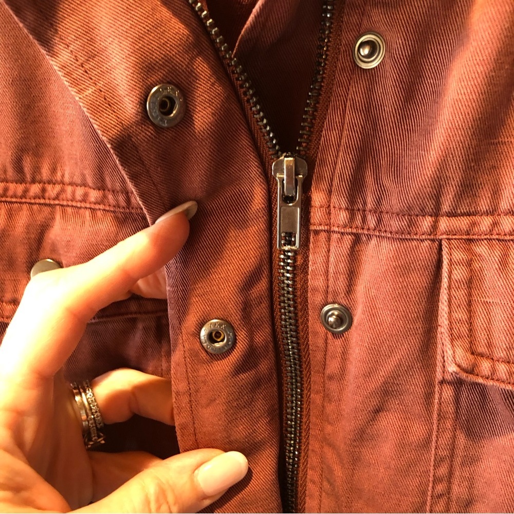 Rails Like New Utility Jacket Dusty Mulberry Wine… - image 8